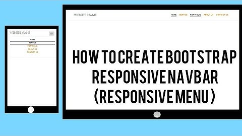 How to create bootstrap responsive navbar(Responsive menu )
