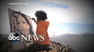 Kamala Harris calls teen artist who struggled with bullying