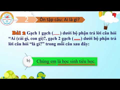 Luyện từ và câu Lớp 3 - Bài 2 Mở rộng vốn từ Thiếu nhi