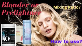 Prelighting or Blonder Theory | How to use blonder | Mixing Ratio @KLMakeover screenshot 4