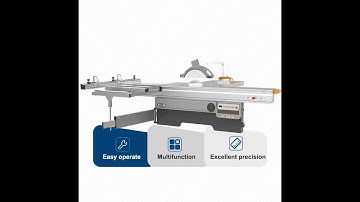 Experience precise and efficient cuts with our upgraded Nova32 sliding table panel saw.