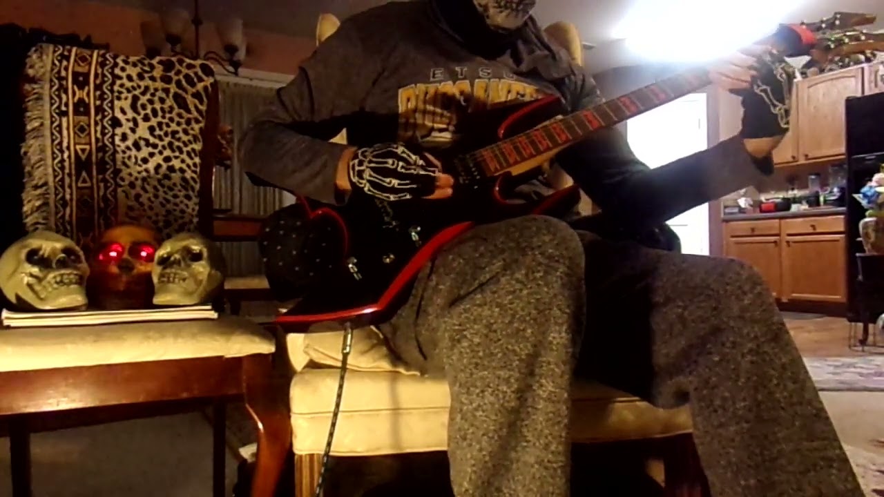 METALLICA 1986 Welcome home (Sanitarium) Riffs in E-Flat BC RICH 