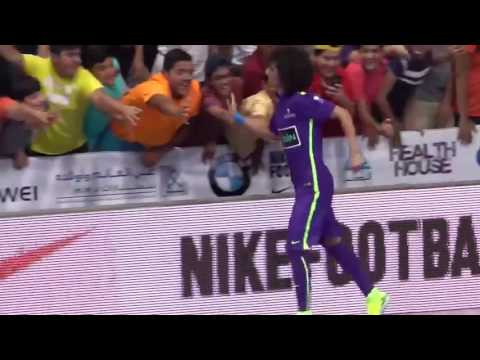 ملخص مباراه ديفيد لويز و عموري في حلم الروضان جميل جدا