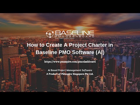 Baseline PMO Software How to Create a project Charter in Software v 1 0