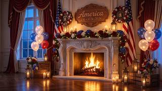 🇺🇸 4th of July Fireworks Ambience 🎇Soft Piano Music for Relaxation, Sleep & Holiday Ambience screenshot 2