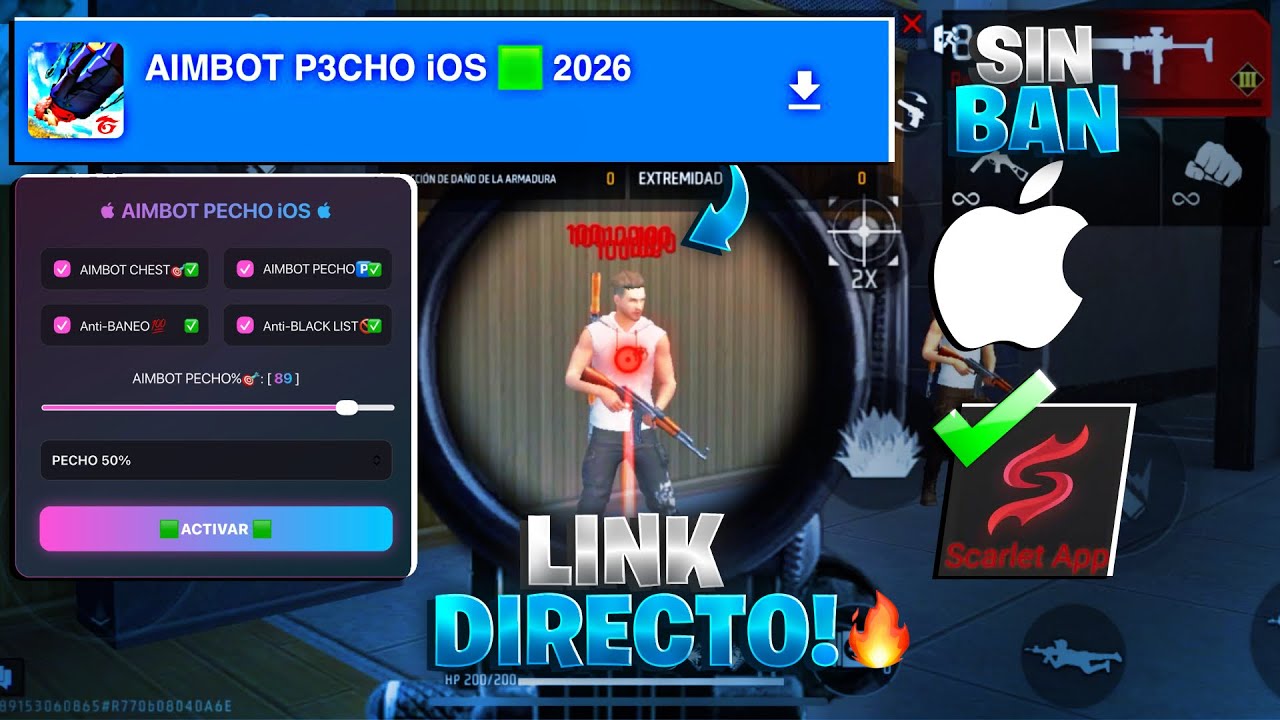 PANEL AIMBOT PECHO iOS / ARCHIVO AIMBOT PECHO iOS / FREE FIRE 2026✅