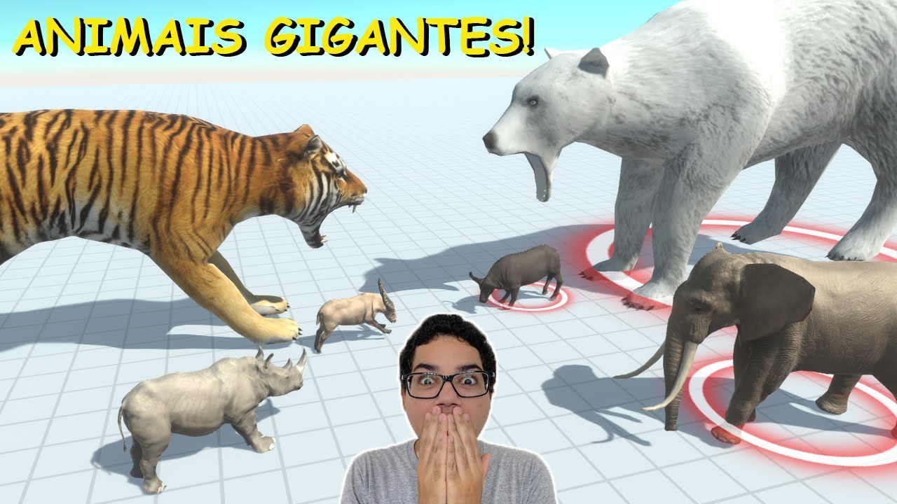 BATALHA DE ANIMAIS GIGANTES!!! (ANIMAL REVOLT BATTLE SIMULATOR)