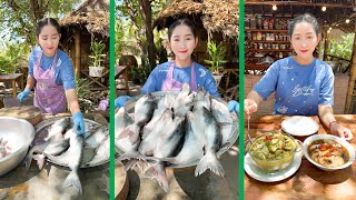Mommy chef prepare 5kg of Fresh Water Fish for yummy sour soup | Cooking with Sros by Cooking With Sros 21,089 views 4 weeks ago 8 minutes, 23 seconds