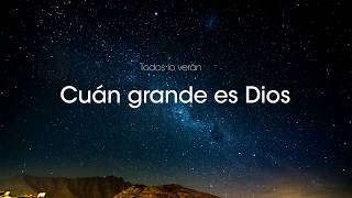 Video thumbnail of "Cuan Grande es Dios - Sarah Franco (Video Lyrics)"