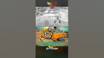 SSJ Goku (Mid) Meteor Smash Comparison   BT3 Vs Sparking! Zero