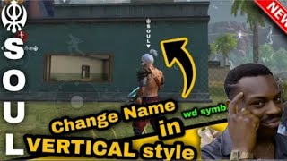 How to Make Vertical Name in Garena Freefire | Vertical Name Trick  | Online Gaming |