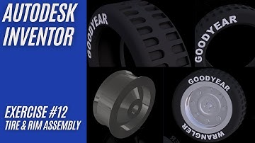 Modeling a Tire & Rim Assembly in Autodesk | Inventor Tutorial Step by Step