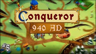 Let's Play Conqueror 940 AD - #5 - Leveling up the Town Hall