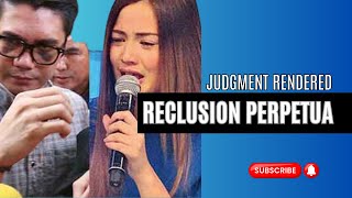 VHONG NAVARRO WAGI VS. CEDRIC LEE, DENIECE CORNEJO, ET. AL | RECLUSION PERPETUA ANG PARUSA |