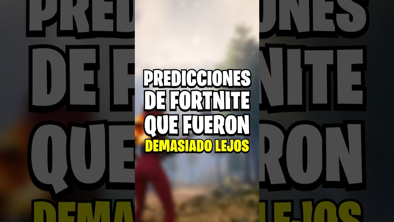 PREDICCIONES QUE FUERON DEMASIADO LEJOS 🔮 #fortnite