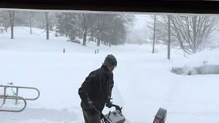 Honda HS624 Snowblower Doing Some Work During the Blizzard of 2026 #blizzard
