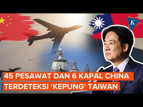Jelang Pelantikan Presiden Baru, Taiwan Didatangi 45 Pesawat dari China