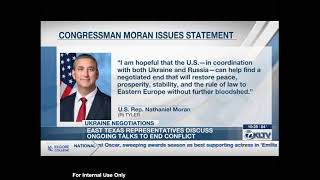 Rep. Nathaniel Moran (R-TX-01) Issues Statement on Ukraine-Russia War - KLTV 7