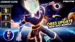 OB53 New Evo Bundle Free Fire 🥳💥 | New Eclipse Evo Bundle | OB53 Update Free Fire | Ff New Event