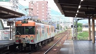 京阪 石山坂本線 600形 601-602編成 検査明け 石山寺行き 617-618編成 響け!ユーフォニアムラッピング電車 近江神宮前行き 滋賀里 京阪大津京  20230909