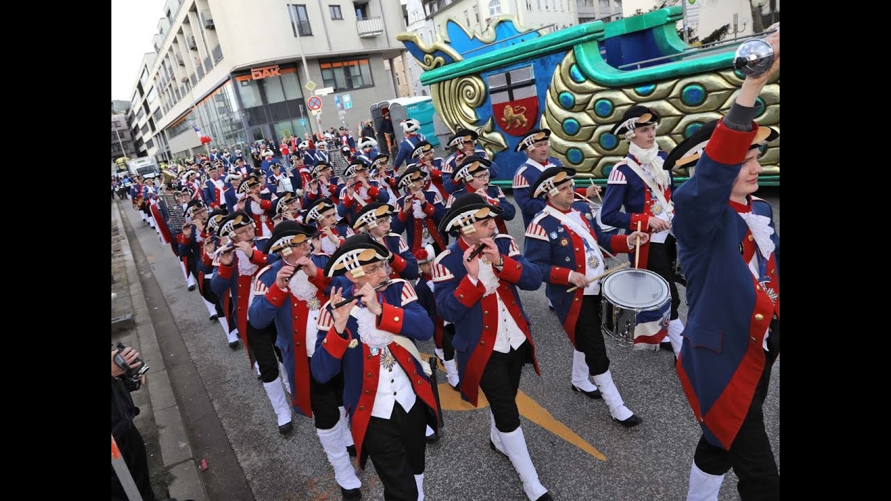 Der Bonner Rosenmontagszug 2019 in voller Länge