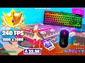 Playing Chapter 4 in 2025🏆SteelSeries Apex Pro ASMR Fortnite 😴 240 FPS 1550 x 1080