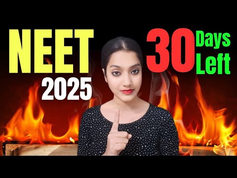 BEST preparation strategy ‼️ 30 Days Plan 🔥 | NEET UG 2025 best ...