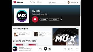 MIX106.3 Canberra Radio Aircheck 2025-04-23 6AM-9AM