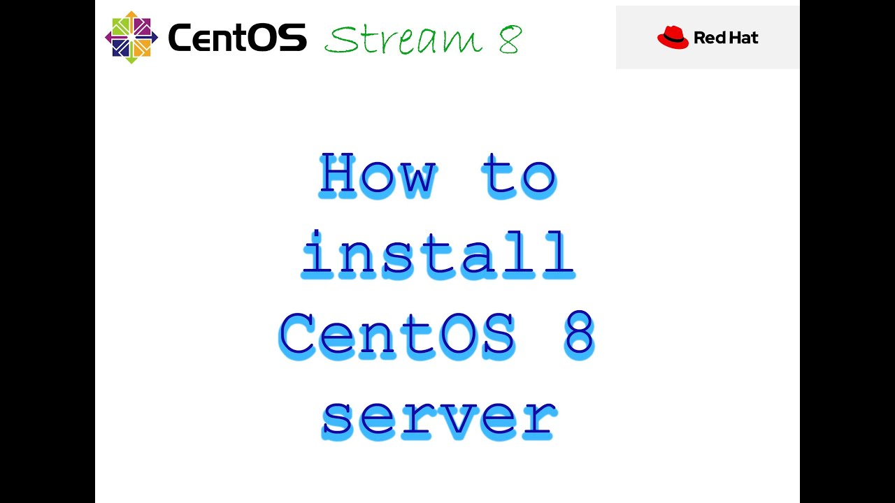 CentOS 8 Installation workflow - YouTube