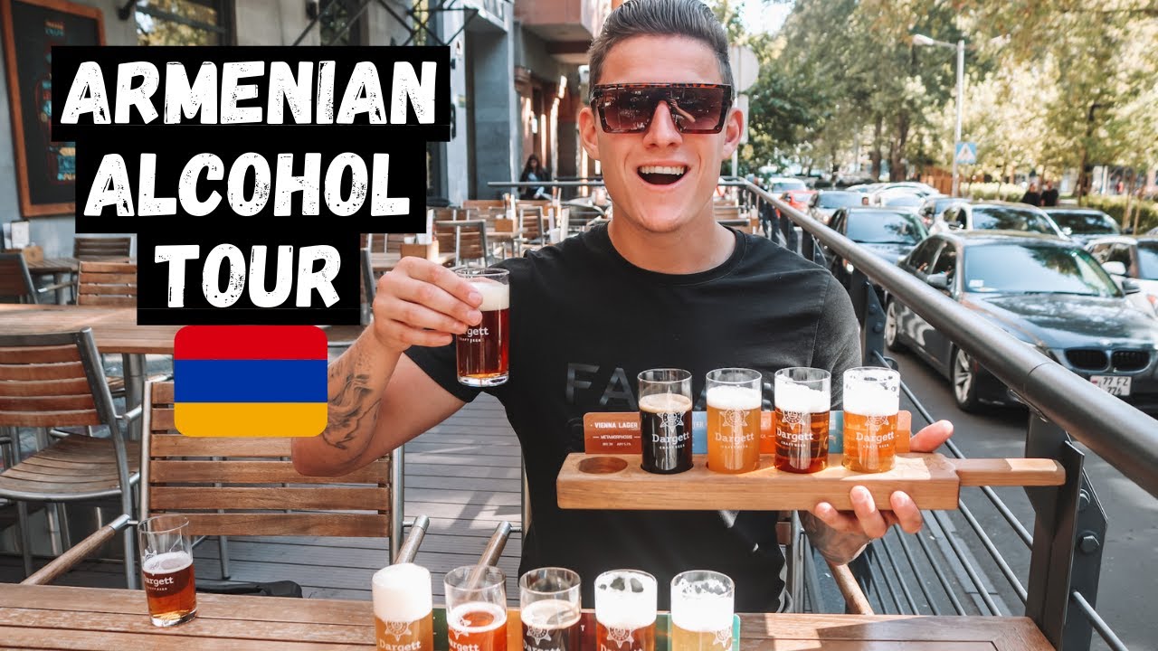 We tried the BEST Armenian Alcohol! Dargett Beer & Ararat Brandy Tour