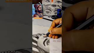 Shivaji Maharaj Sketch potrait Tutorial #anjaliarts18 #drawing #sketchart #shivajimaharaj