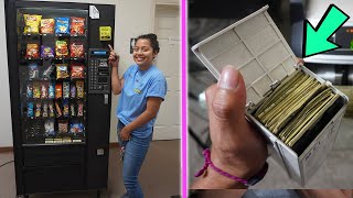 How Much MONEY Did We Collect From Our NEW Vending Machine!?