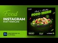 How to Make a Food Restaurant Instagram Post Template