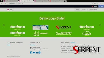 Odoo Website Logo Slider Snippet - SerpentCS