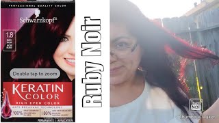 Schwarzkopf Keratin Color Hair Dye Review - Ruby Noir