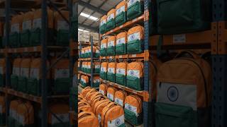 Tricolor School Bag Making Process 🇮🇳 | Inside a High-Tech Factory