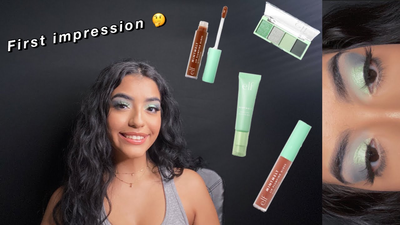 TESTING OUT THE ELF MINT MELT COLLECTION | REVIEW / FIRST IMPRESSIONS | BELLASBRUSHES