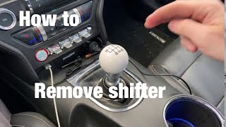 How To Remove A 15-20 Mustang Shift Knob