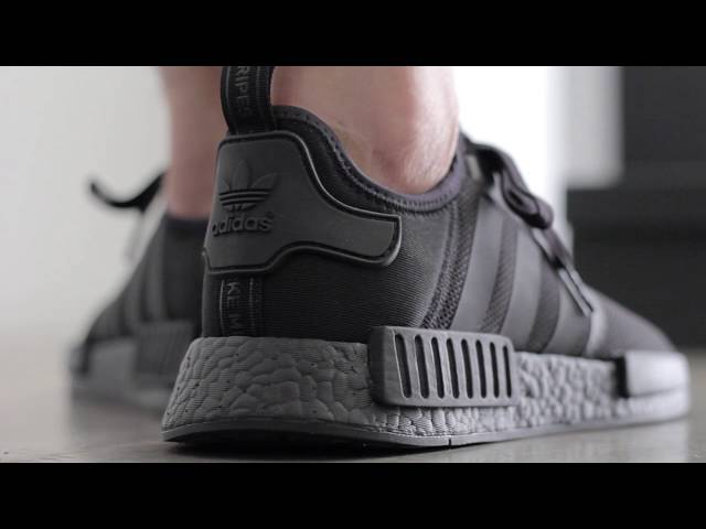 SneakersBR On-Feet: adidas NMD_R1 ' Triple Black BOOST' 