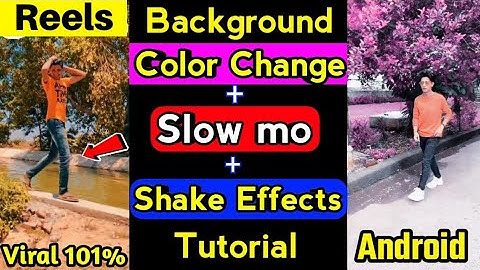 Slow mo + Background Colour Change + Shake Effect Tutorial | Slow motion tiktok