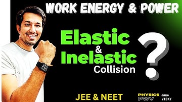 Elastic & Inelastic Collisions | class 11 PHYSICS | Work Energy Power  | JEE & NEET | By PWV