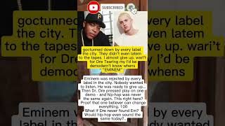 Eminem Almost Quit. Until Dr. Dre Heard One Tape 700 . The Moment That Changed Hip-Hop Forever #rap