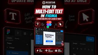 How to Multi-Edit Text in Figma | Update Multiple Text Layers at Once #shorts Guide