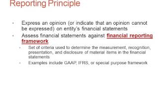 Reporting Principle