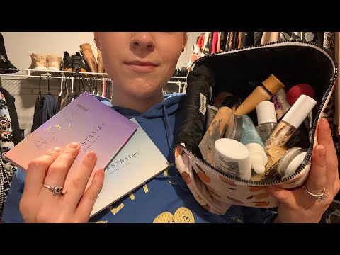 ASMR Makeup Store (mic brushing, rummaging, lid, and sponge sounds)