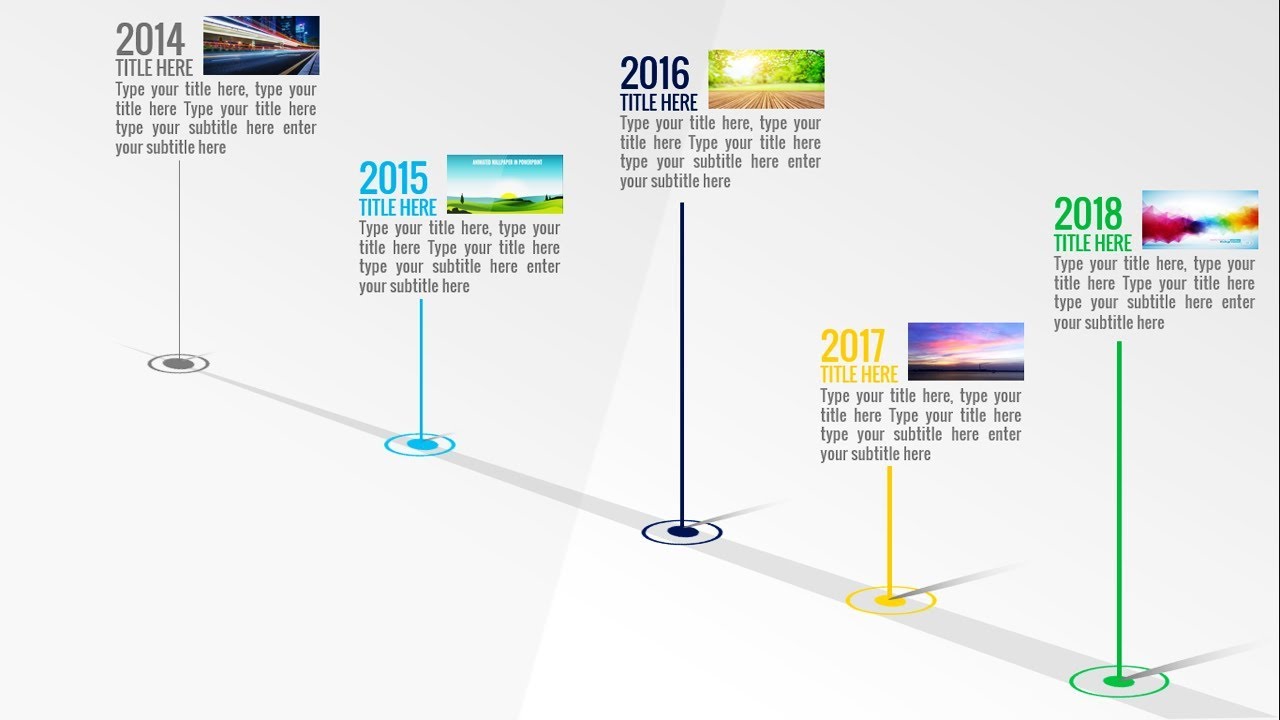 Animated PowerPoint Timeline Slide Design Tutorial - YouTube
