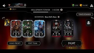 Hellspawn Tower | Boss Fight 110 | Mk mobile