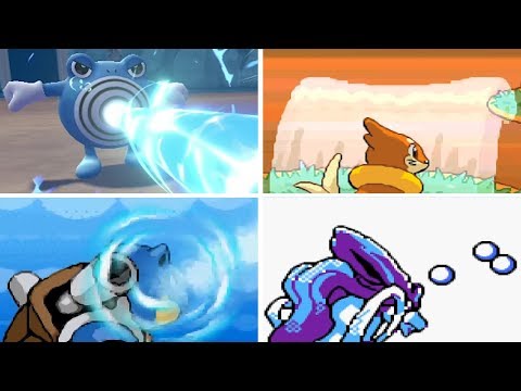 Evolution of - Water Moves in Pokemon