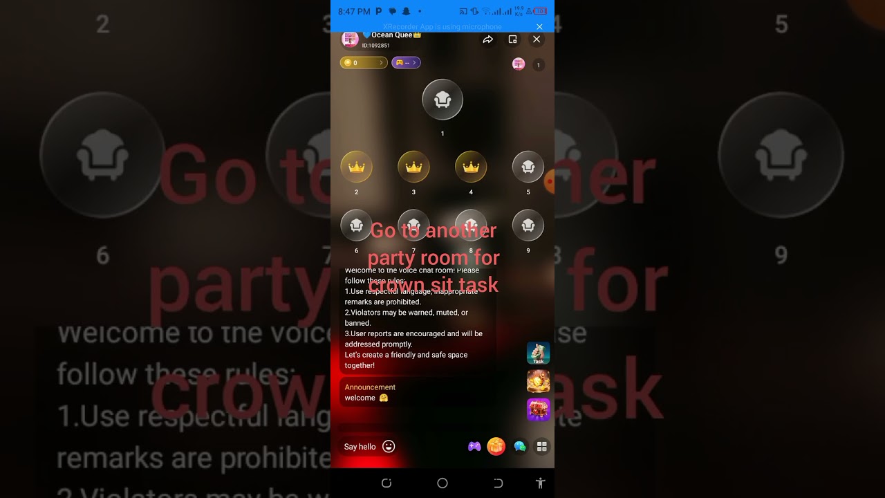 how to task on hala live 