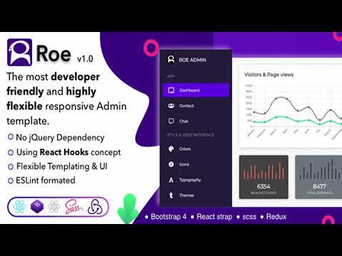 Roe - ReactJS Admin Dashboard Template | Themeforest Website Templates and Themes